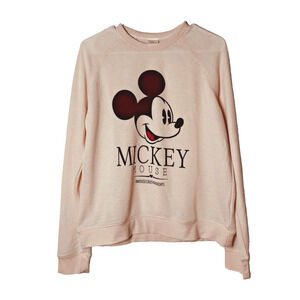 🧸 Disney Mickey Mouse #MouseCrushMondays Sweatshirt Disneyland – Size L Retro